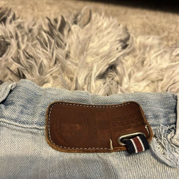 Vintage Y2K Phat FarmBlue Jean Shorts Jorts Grunge Skater Baggy Size 30 Mens - Picture 9 of 12